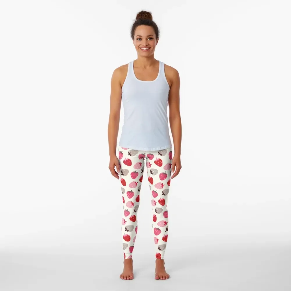 Strawberry Fields Leggings sporty woman gym Fitness woman Legging sport Womens Leggings