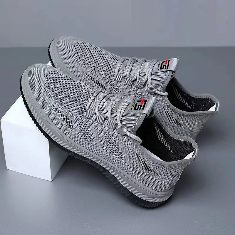 

Mens 2026 Summer Mesh Sneakers Lightweight Breathable Casual Shoes Hollow-out Walking Running Shoes Wholesale Fashion Flats Male