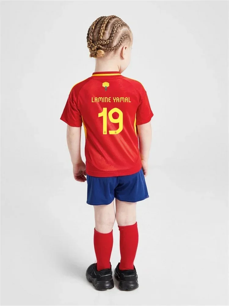 children's sport set boy girl Lamine Yamal Spanish Fans shirt Training wear men and kids games football kits Leisure Uniforms