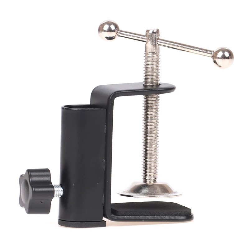 Cantilever Bracket Clamp Holder Metal Desk Lamp Clip Fittings Base Hose With 12MM Hole Diameter And Non-slip Mat For Mic Stand