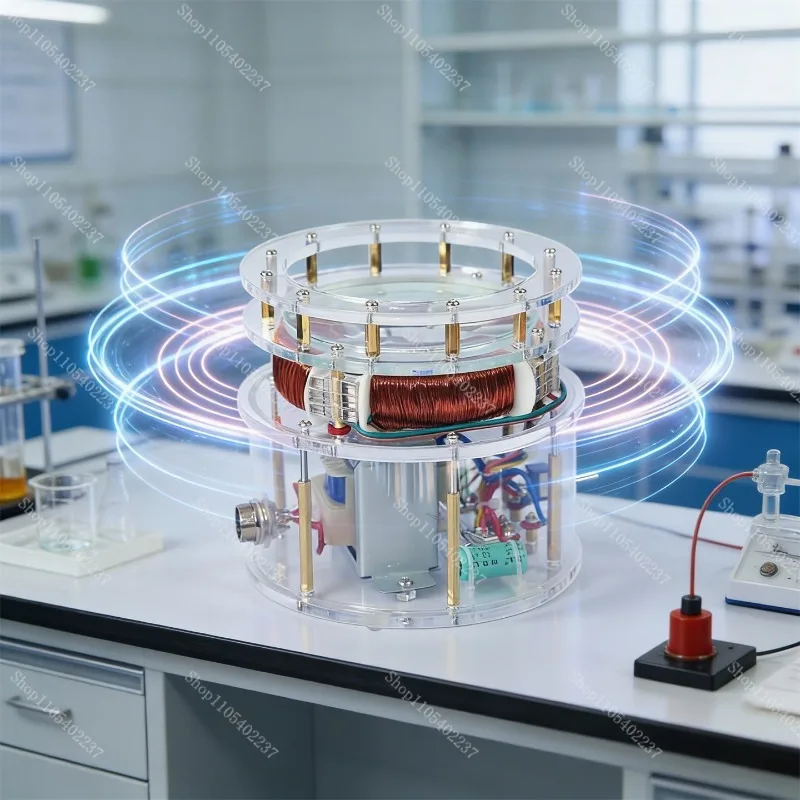 Induction Motor Model,  Columbus Egg Demonstration Kit, Rotating Magnetic Field Display Model for Science Museum Teaching