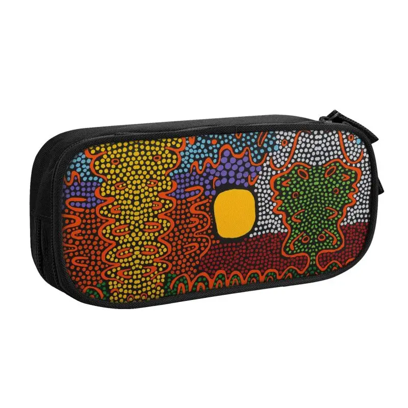 Custom Kawaii Yayoi Kusama Art Pencil Cases Girls Boys Colorful Polkadot Abstract Large Capacity Pen Box Bag School Accessories