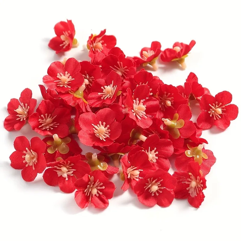 30/50/100 Stück künstliche Blumen Kopf 2,5 cm gefälschte Blumen für Heimdekoration Hochzeitsdekoration DIY handgemachte Girlande Geschenke Zubehör – Detail 15