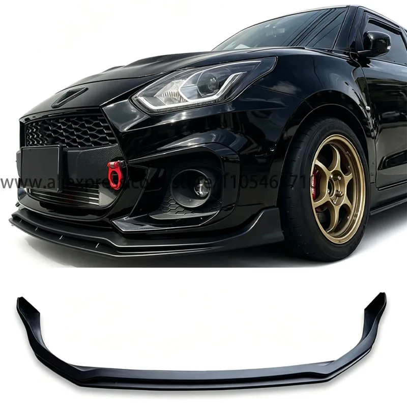 For Suzuki Swift ZC33S Front Bumper Lip Front Splitter Lower Chin Spoiler Aerodynamic Exterior Trim Body Kit Mod Accessories