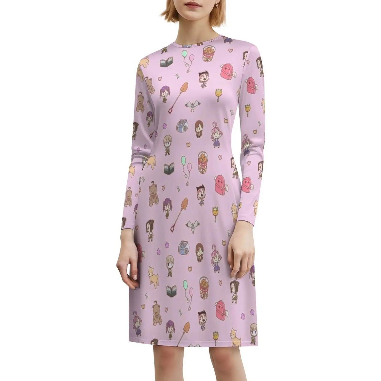 نمط Gakkou-Gurashi! 3 فستان على الطراز الكوري للنساء فستان كاجوال أنيق للحفلات أو الارتداء اليومي Gakkou Gurashi Gakko