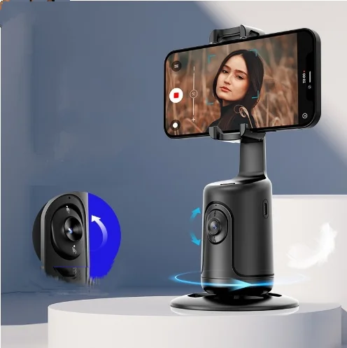 Mobile Gimbal Multi Angle Adjustable Live Selfie Tool with Panoramic Follow-Up and Anti Shake Features Mobile Gimbal