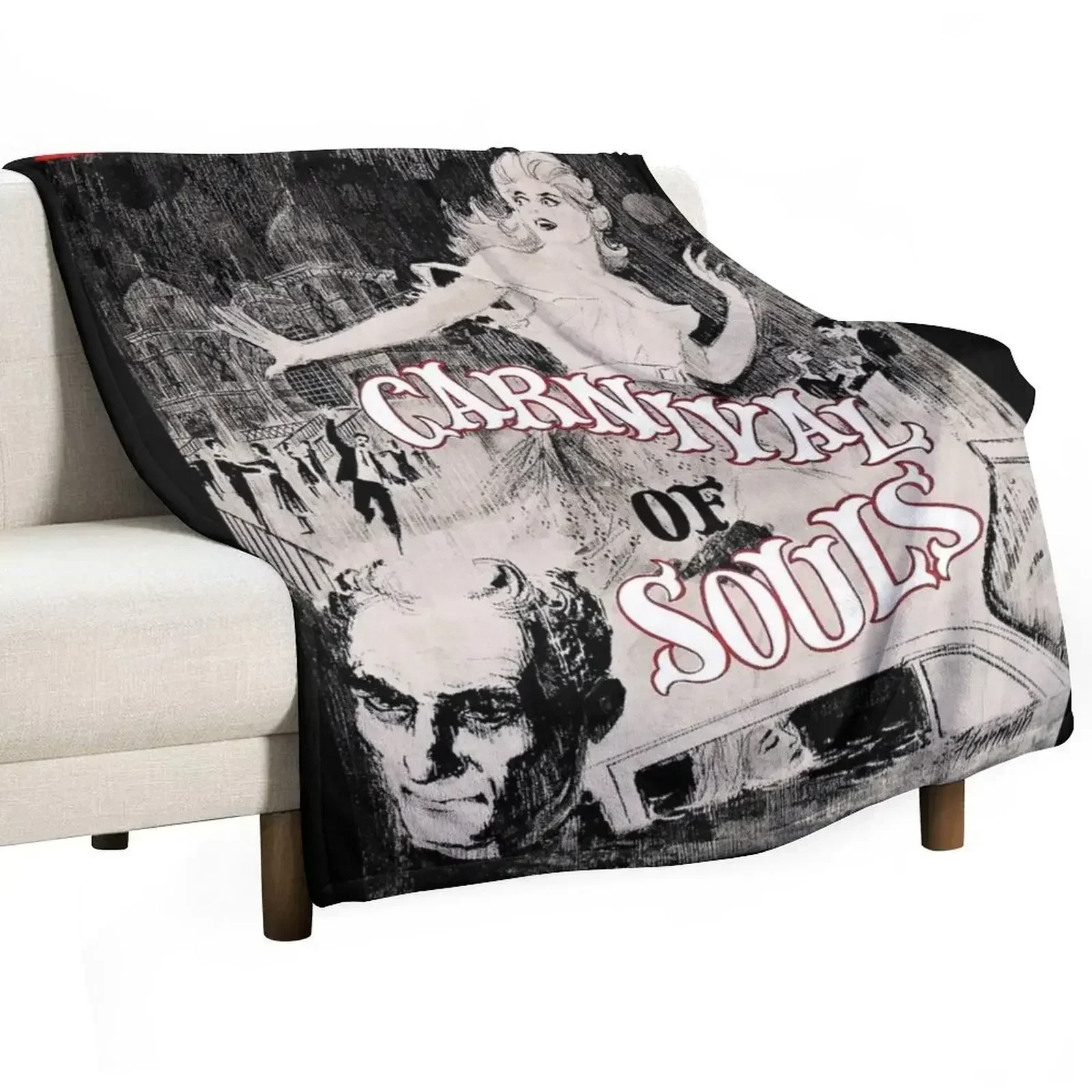CARNIVAL OF SOULS Throw Blanket Luxury Thicken Hairys Retros valentine gift ideas manga Blankets For Sofas Blankets