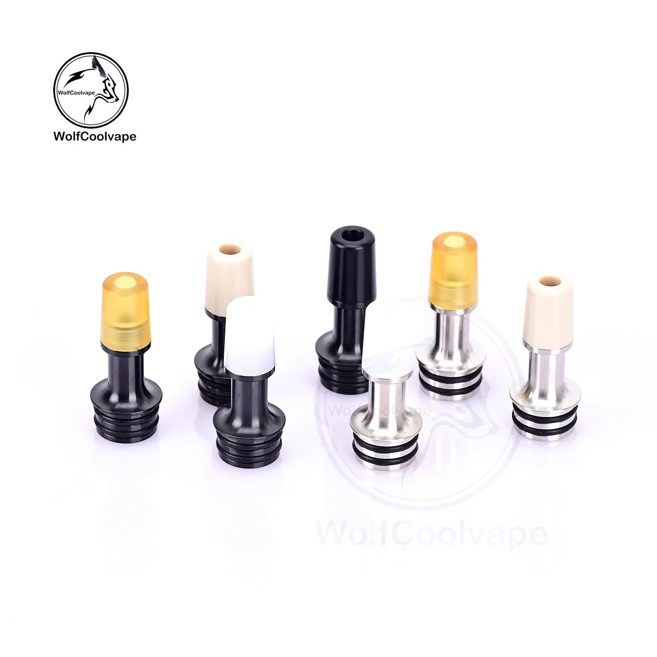 Punta de goteo wolfcoolvape 510 Vape para tanque atomizador RDA RTA RDTA boquilla Universal apta para Mods y dispositivos de cigarrillos electrónicos