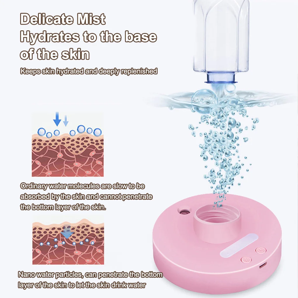 Creativity Water Bottle Humidifier Portable 40ml Rechargeable Indoor Air Diffuser Sleeping Work Travel Household Room Mist Maker