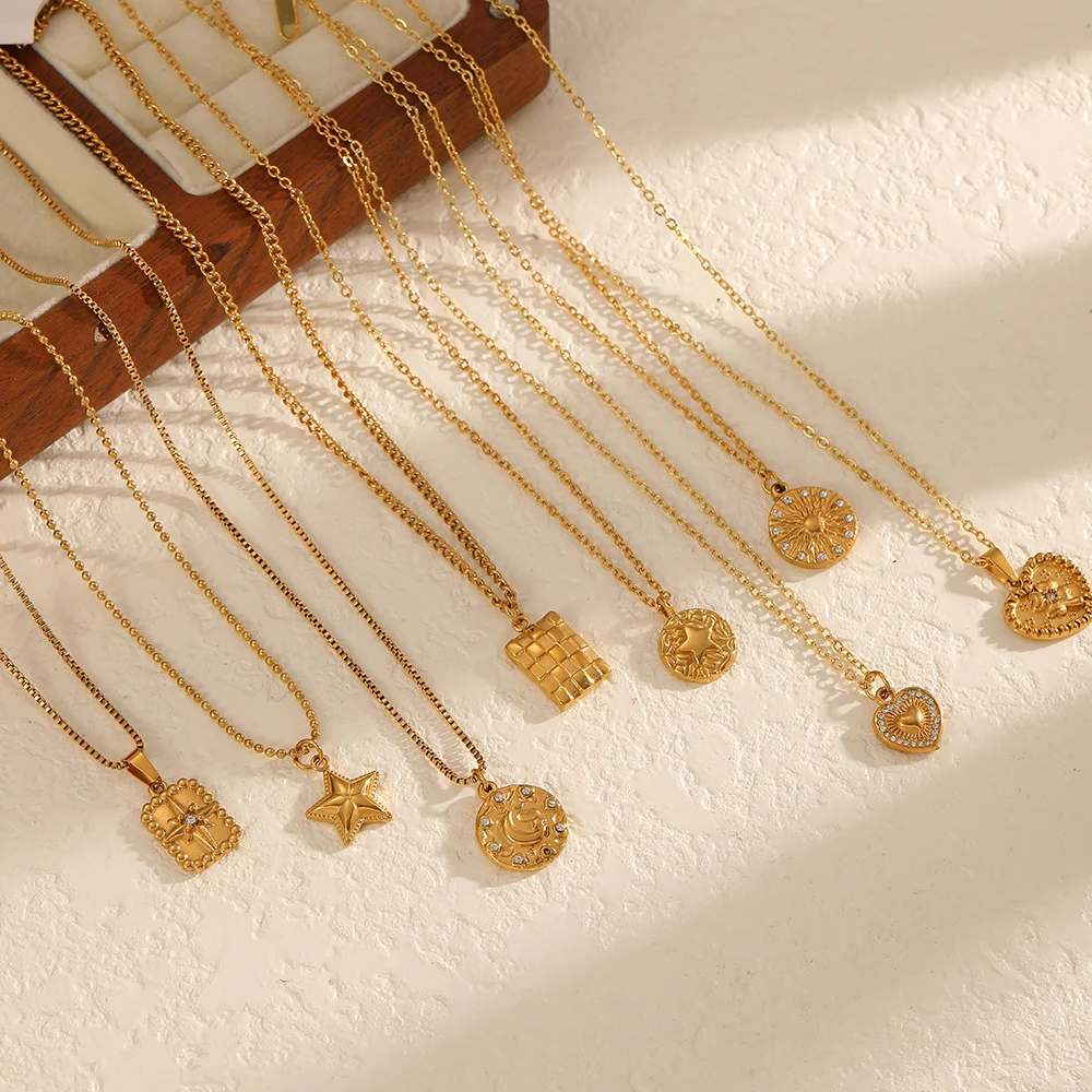Niedliche, bunte Öltropfen-Blumen-Anhänger-Halskette für Damen, 18K vergoldeter Edelstahl, modisches Schmuckgeschenk – Detail 1