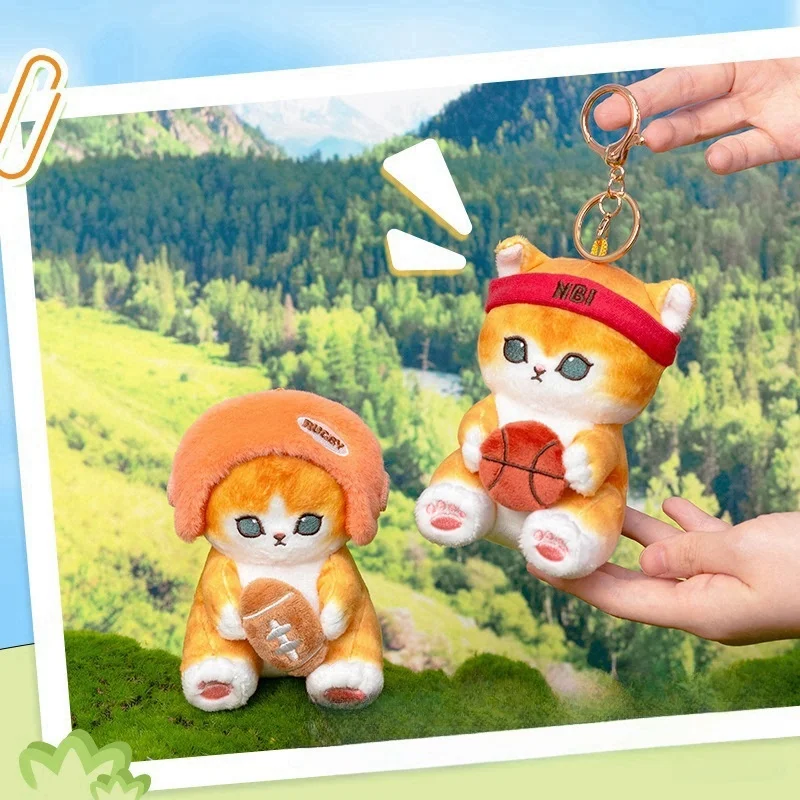 Kawaii 10 cm gatto bambola di peluche giochi scolastici cosplay serie bambola gatto borsa da appendere chiave fibbia bambola carina ornamento regalo della ragazza