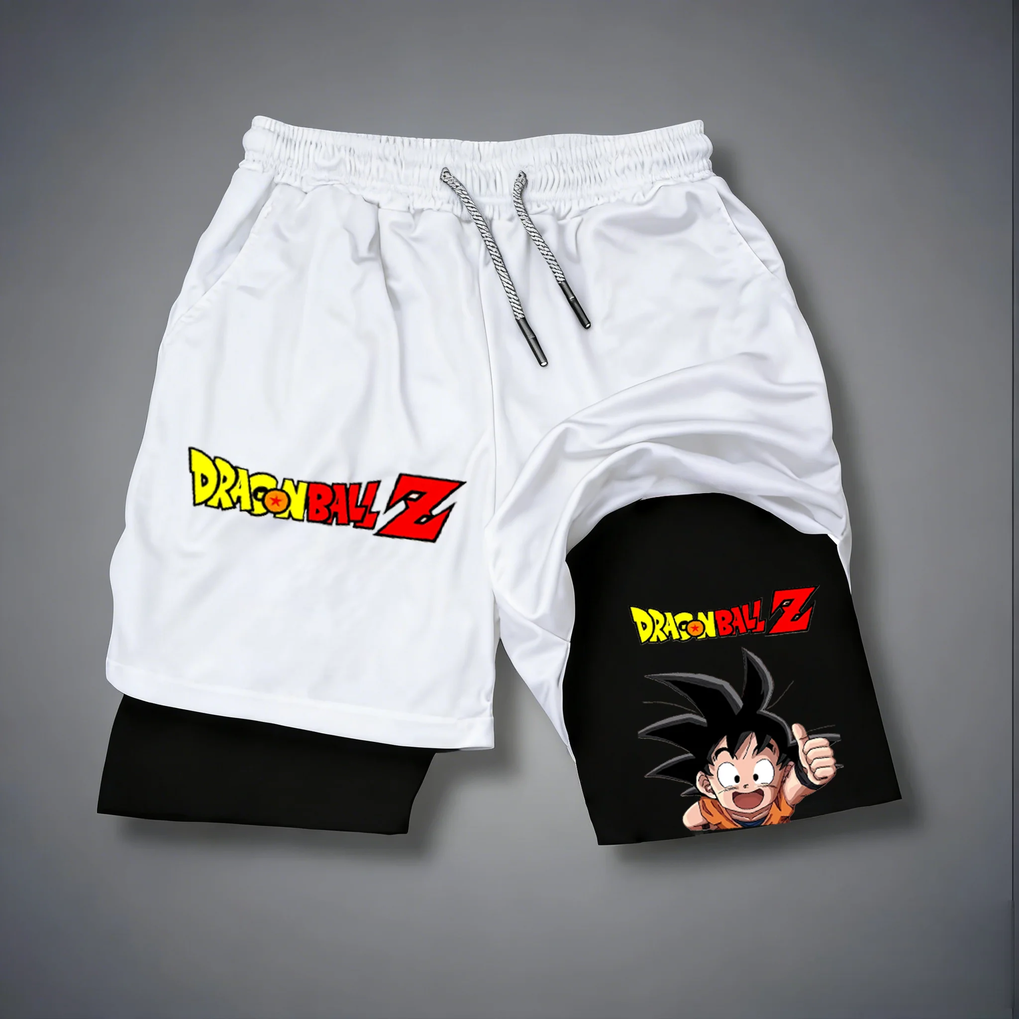 2026 Dragon Ball Anime Herren-Shorts Sommer Streetwear Lässige Fitness Familien-Matching-Outfits Gym-Hosen Trendige Schnelltrocknende Hosen