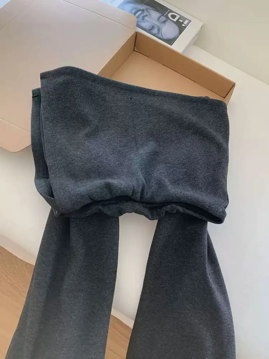 Pantalones Casuales de Pierna Recta con Forro Interior, Pantalones Largos Holgados para Mujer, Pantalones de Pierna Ancha con Falda, Cómodos y Elegantes