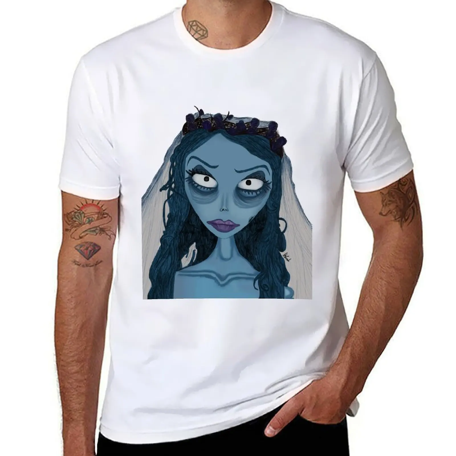 

Emily, Corpse Bride T-Shirt cotton t shirts man 100% man t shirts cotton T-Shirt