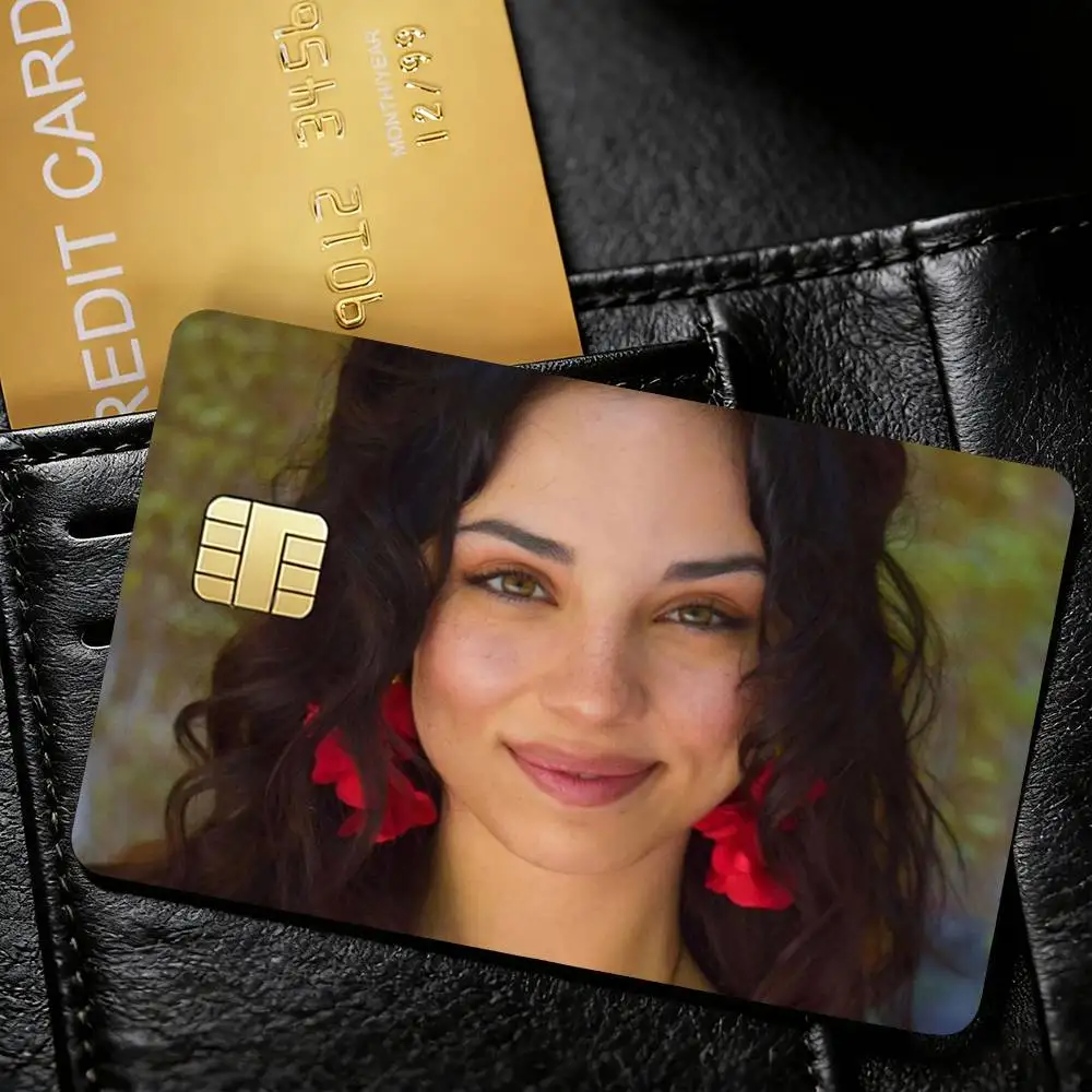 F-Fiona Palomo S-Sofia Decorative Waterproof Film Skin Cover Credit Card Stickers Debit Front Bank Bus Pass