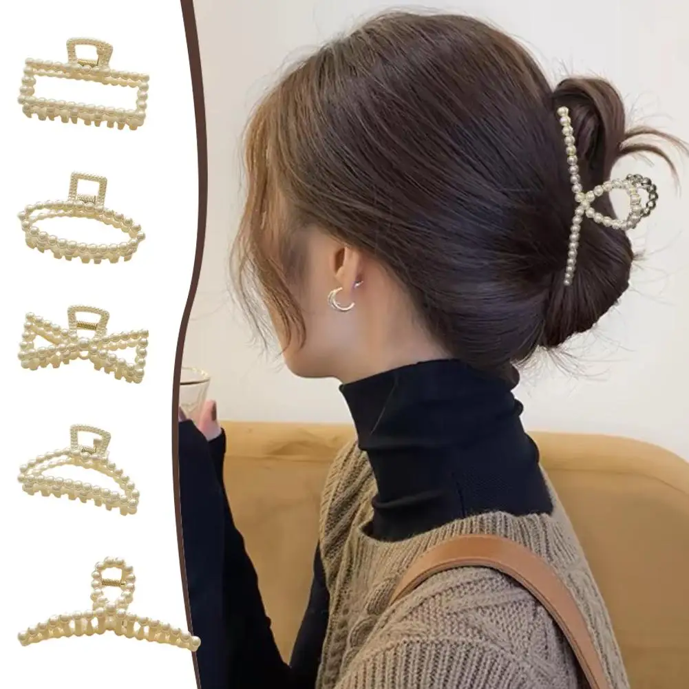 

Elegant Stylish Hollow Temperament Shark Clip For Women Girls Large Size Lightweight Hair Claw Clip Headwear Access Y2h7