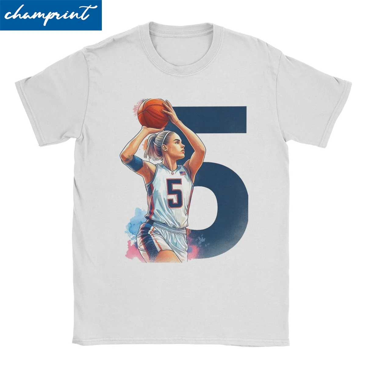 Men Women's Retro Paige Bueckers T Shirt Basketball 100% Cotton Clothing Awesome Short Sleeve Round Neck Tees Plus Size T-Shirts