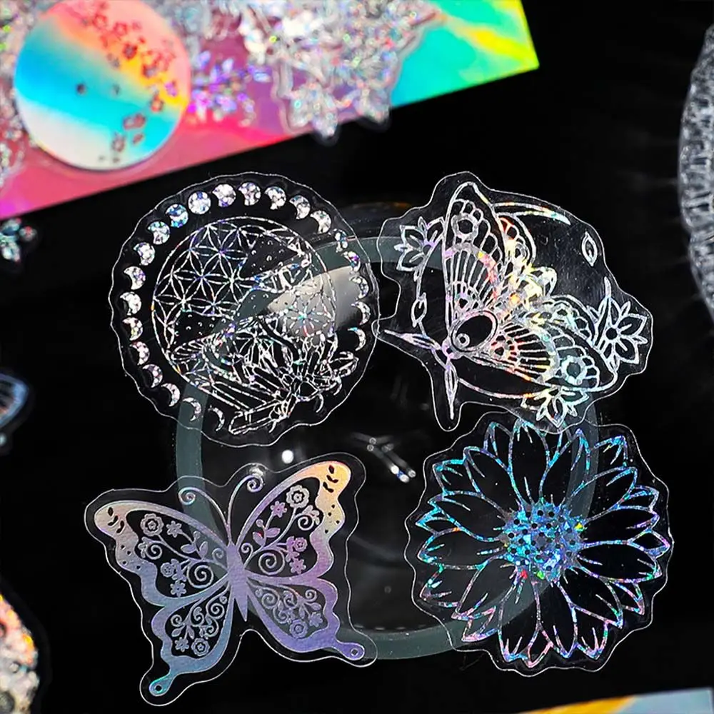 Colorful Stars School Supplies Decorative Scrapbooking Hand Account Sticker Book Stickers Laser Sticker Stationery Stickers