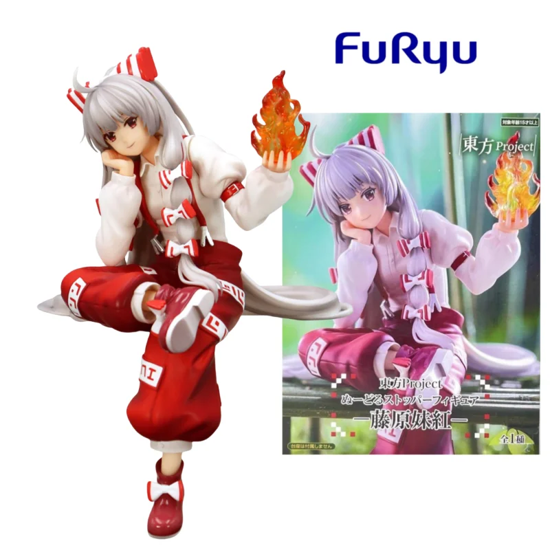 In Voorraad Originele FuRyu Project Fujiwara Geen Mokou Noodle Stopper Figuren Anime Figuur Model Collectie Speelgoed Cadeau voor Kid Pop
