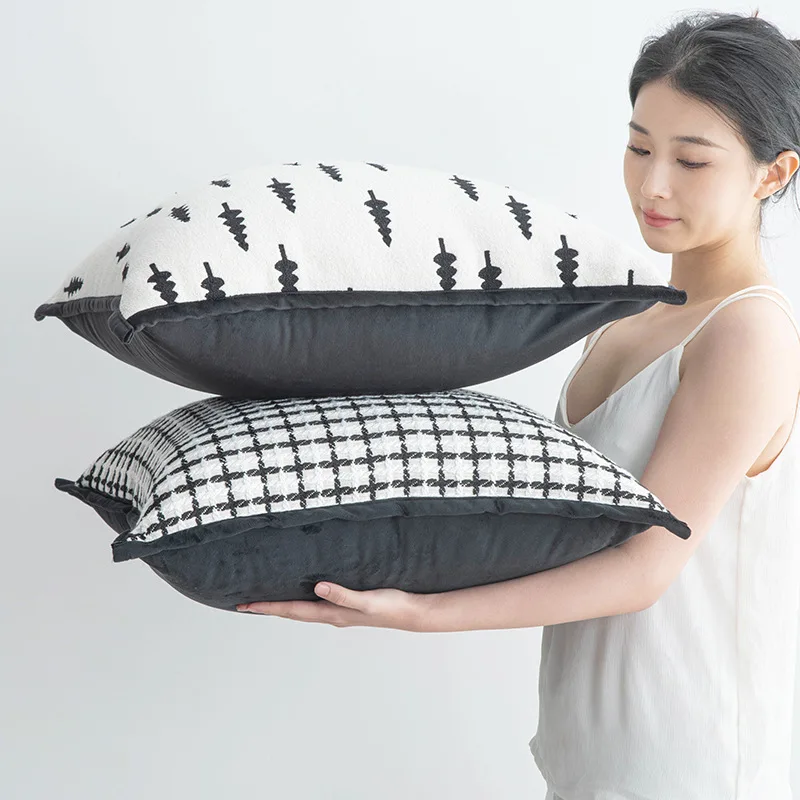 50X50/50x70/60x80CM Large Size Throw Pillow Cover Embroidery Light Luxury Cushion Cover Decor Home Decorative Pillowcase New