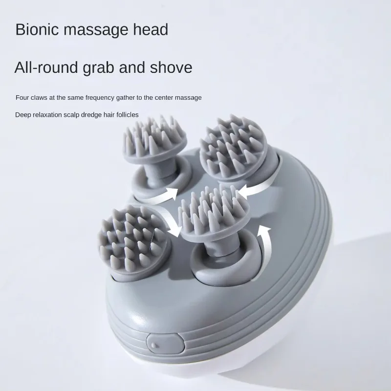 

Cat Head Massager Waterproof Automatic Massage Smart Cat Toys ABS Soft Silicone