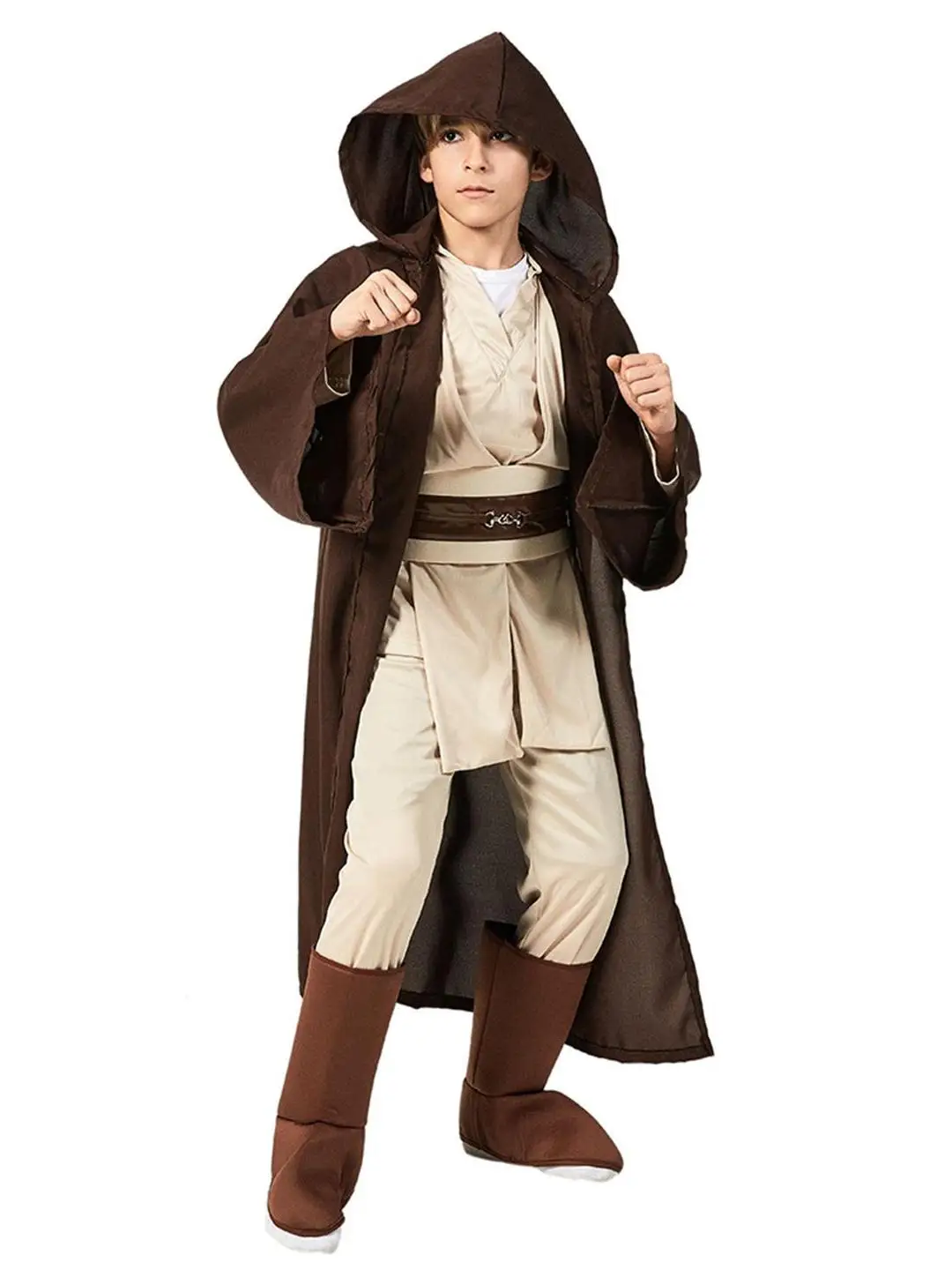 

Классический детский костюм джедая для косплея на Хэллоуин, сценический костюм для танцев, наряд для вечеринки, традиционные китайские...