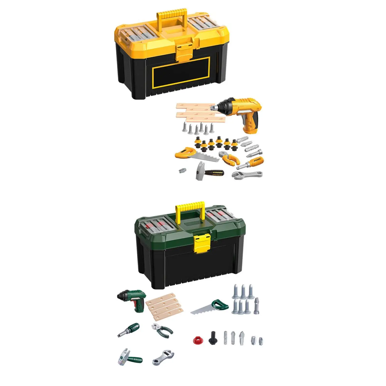 35x Electronic Toy Drill Tool Box Kids Tool Set for Ages 3 4 5 6 7 8