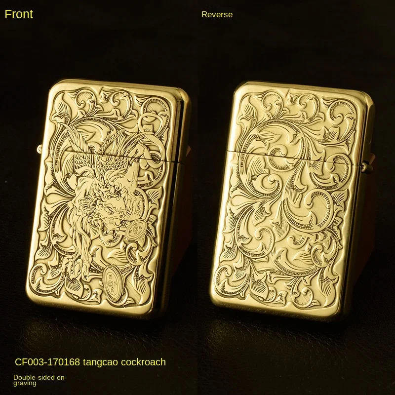 

CHIEF New Personalized And Creative Pure Copper Vintage Lighter Sculptured Camel Pattern Business Gift For Boyfriend's Birthday