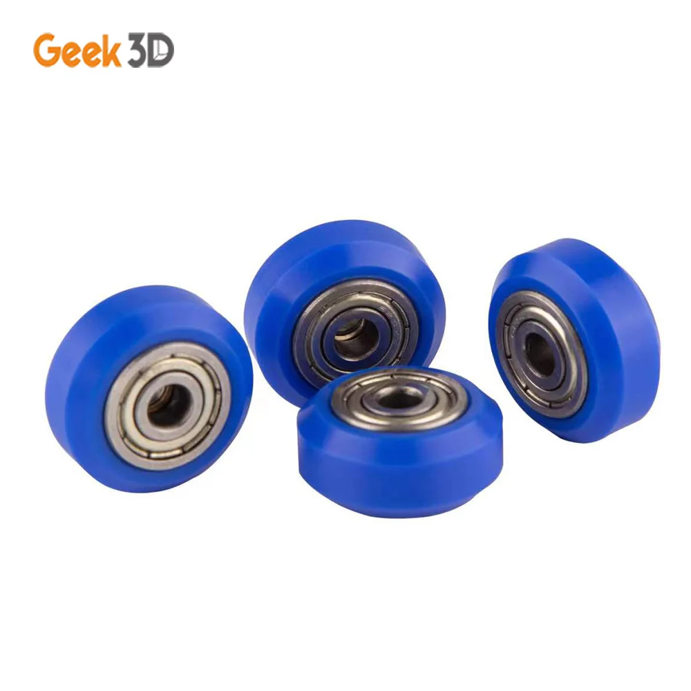 12/24 Pcs CNC POM Pulley Wheel 3d Printer Parts Plastic with Bearing Idler Pulley Gear Perlin Wheel for Ender 3 Printer Kits