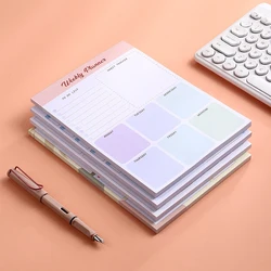 52 Sheets Weekly Plan Book Magnetic Attraction Efficiency Manual Weekly Notebook Time Management To Do List Tearable Notebook