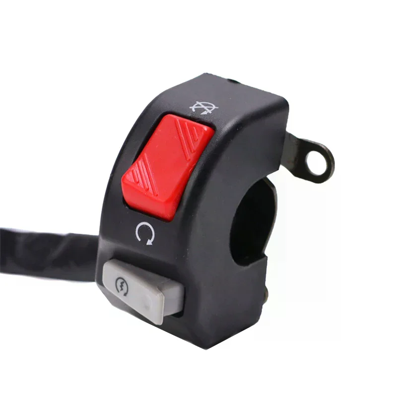 مفتاح دراجة نارية عالمي 7/8 بوصة المقود الضباب القرن بدء قتل التبديل على زر إيقاف 12 فولت للدراجات البخارية ATV الثلج #4