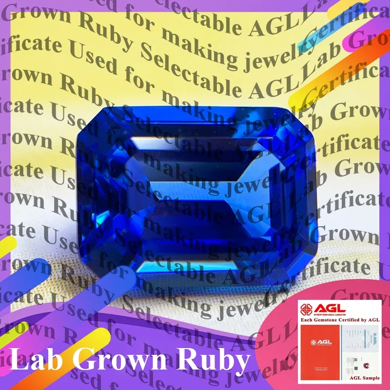

Top-tier Lab Grown Cobalt Spinel Emeralds Cut DIY Jewelry Rings Earring Making Main Materials Selectable AGL Certificate