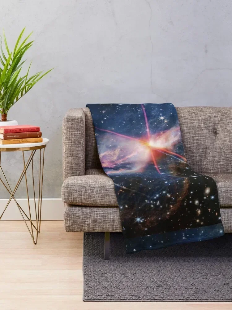 Herbig-Haro 46/47 (James Webb/JWST) — space poster Throw Blanket Decorative Throw Sofas Travel Blankets