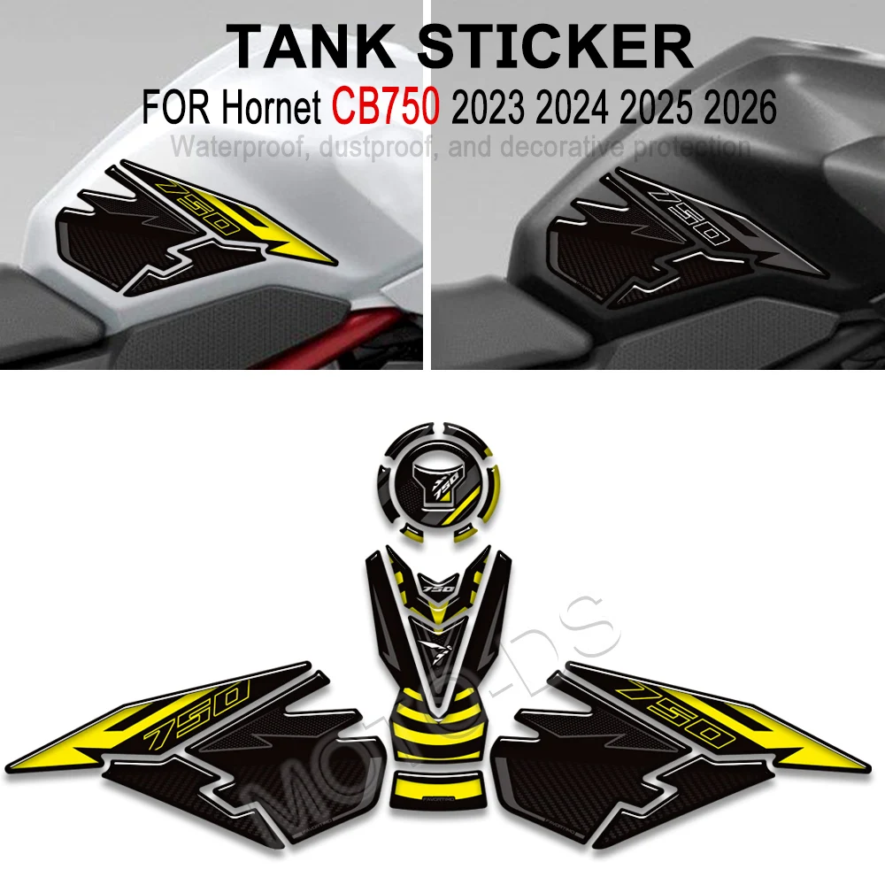 

For Hornet 750 CB750 CB 750 3D Epoxy Resin Motorcycle Tank Pad Protection Sticker New Decorative Decal kit 2023-2026