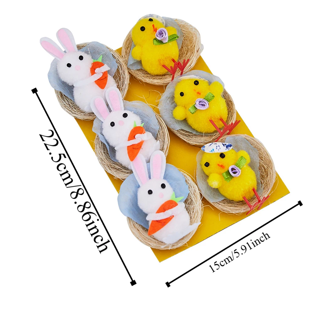 Rabbit Easters Decors Chicks Party Supplies Chicks Rabbit Tabletop Ornament Gift Table Decorations Easters Party Supplies