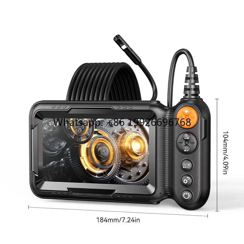 G50 DL 8.5mm 1m Hot Sale Portable Industrial Sewer Pipe Borescope Full HD 5 Inch Inspect Tool Endoscope Camera