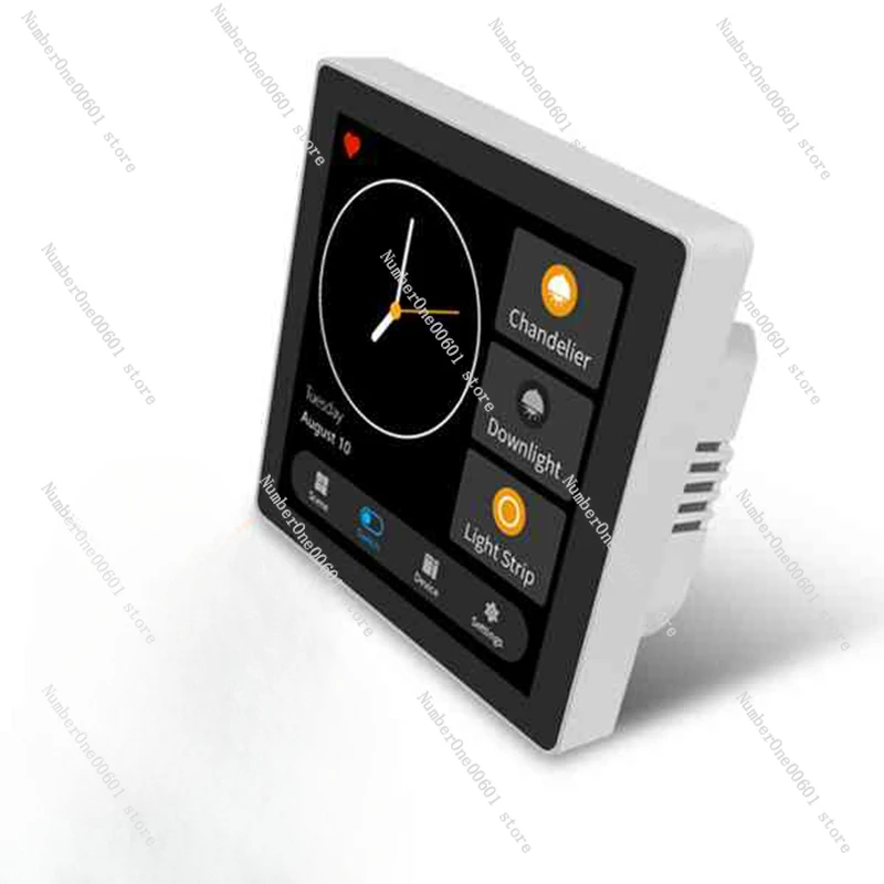 

1 PCS Smart Home Multiple Smart Home Control Panel 4 Inch Switch Panel in-Wall Touchscreen Control for Home-Euplug