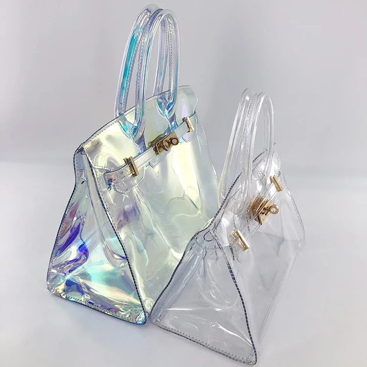 Laser Sympony Hologram Holographic  Clear Sweet Handbags Cool Chic Colorful Fashion Shoulder Bags Valentine\'s Day Gift