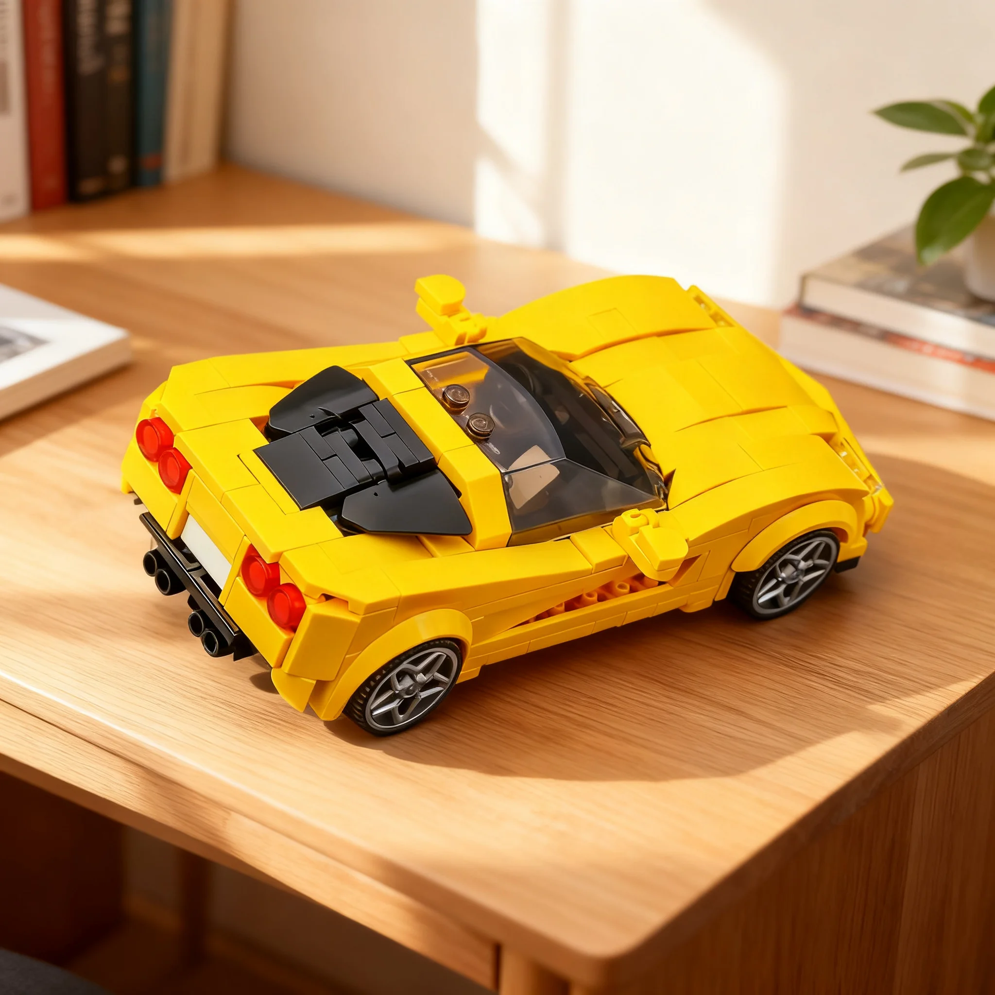 329pcs MOC city Champions Corvettees C6 Model Christmas Gift Interior Decoration Craft Decorative Ornament For Bookshelf Display