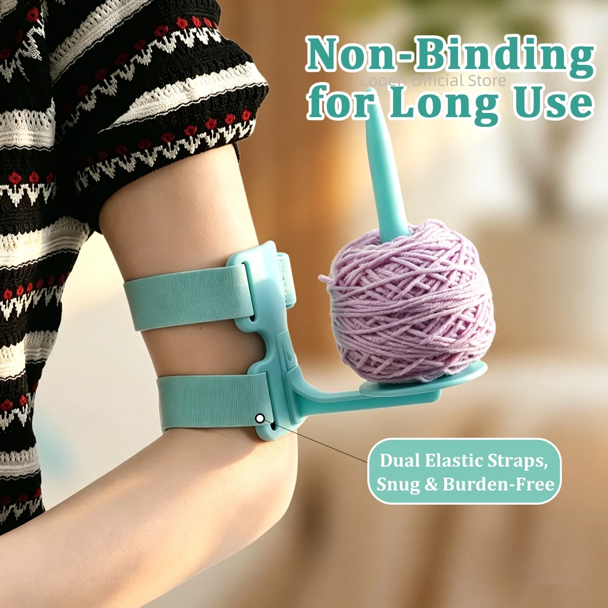 Creative New Yarn Winding Machine Arm Fixed Wire Winder 360° Rotatable Yarn Holder Beginner Crochet Knitting Accessories Stand