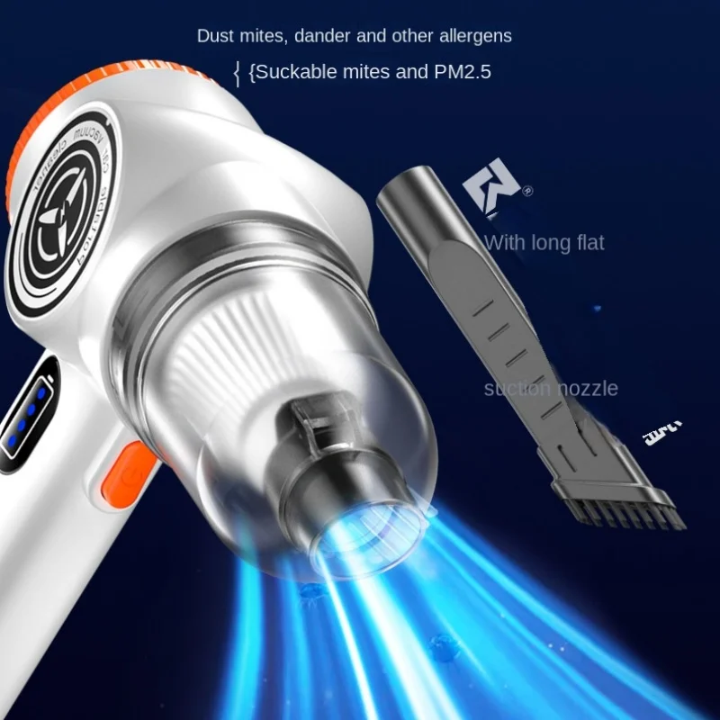 Wet and Dry Cordless Handheld Vacuum Cleaner Portable Rechargeable Brushless Vacuum Cleaner Bagless Household Car Use