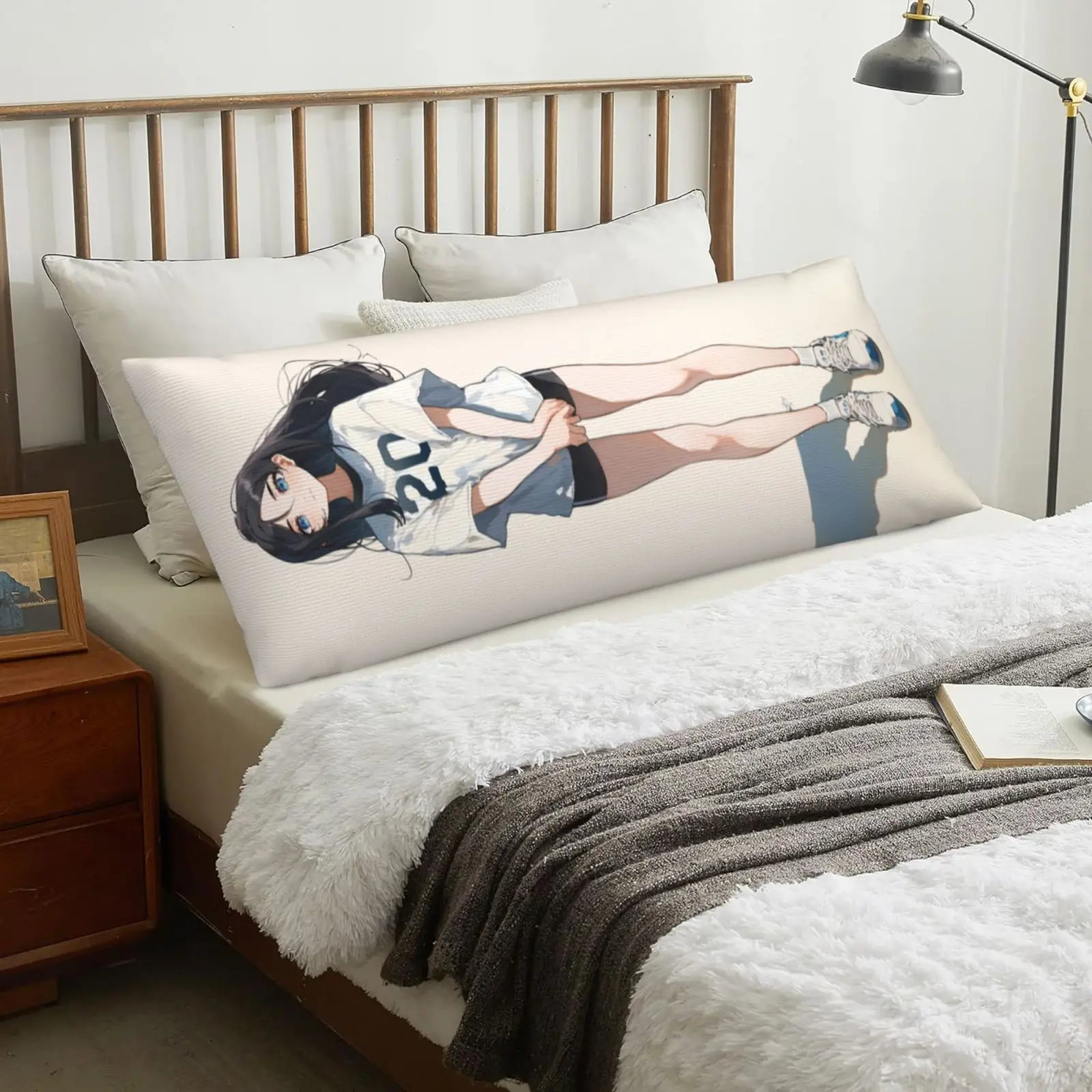 【Personalizacja】 Prezent na Dzień Ojca dla Taty, personalizowana poszewka na poduszkę z motywem anime, pluszowa poduszka pod lędźwie z zamkiem błyskawicznym — 2