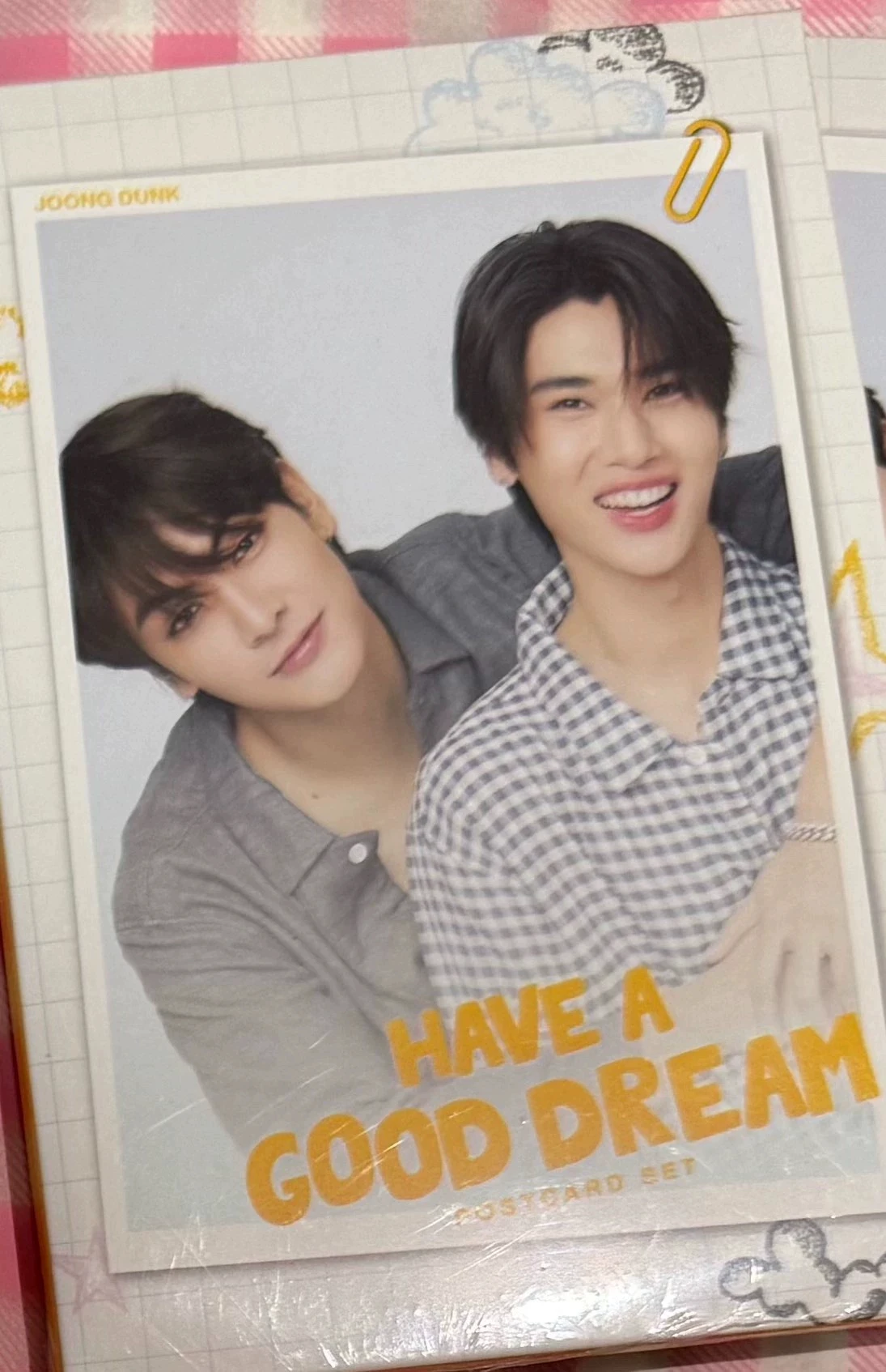 

2025 New Official In Stock Thai Star JoongDunk Pajamas Postcard Have A Good Dream Postcard Set