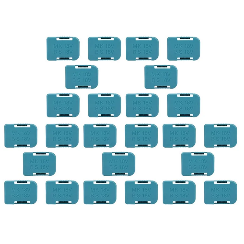 

A59Z-25Pcs Battery Storage Rack Battery Holder Case For 18V Fixing Devices(Blue)