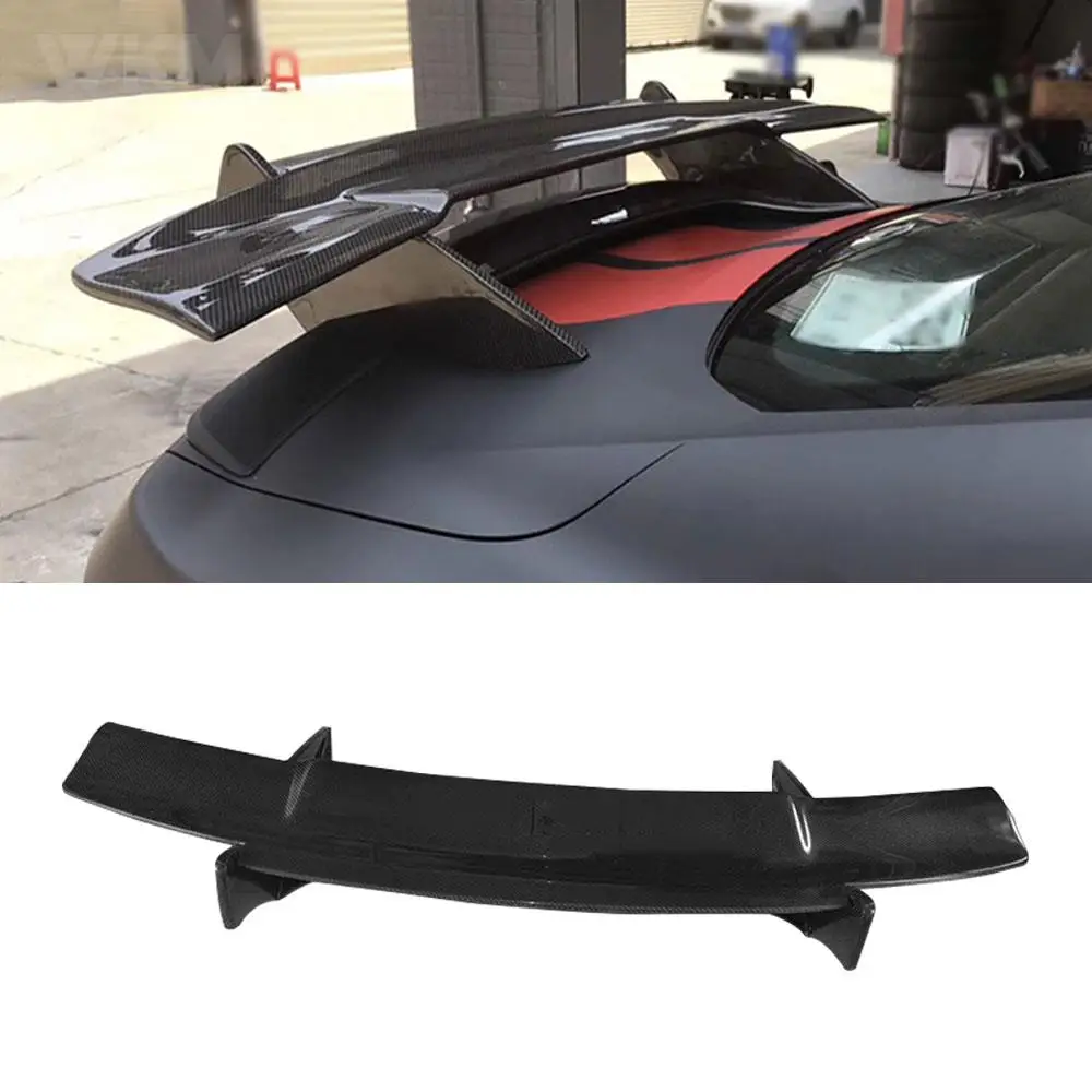 Carbon Fiber Rear Boot Spoiler Wings for Ford Mustang GT V8 V6 GT350R Coupe 2015 2016 2017 FRP Double layer GT Style Spoiler