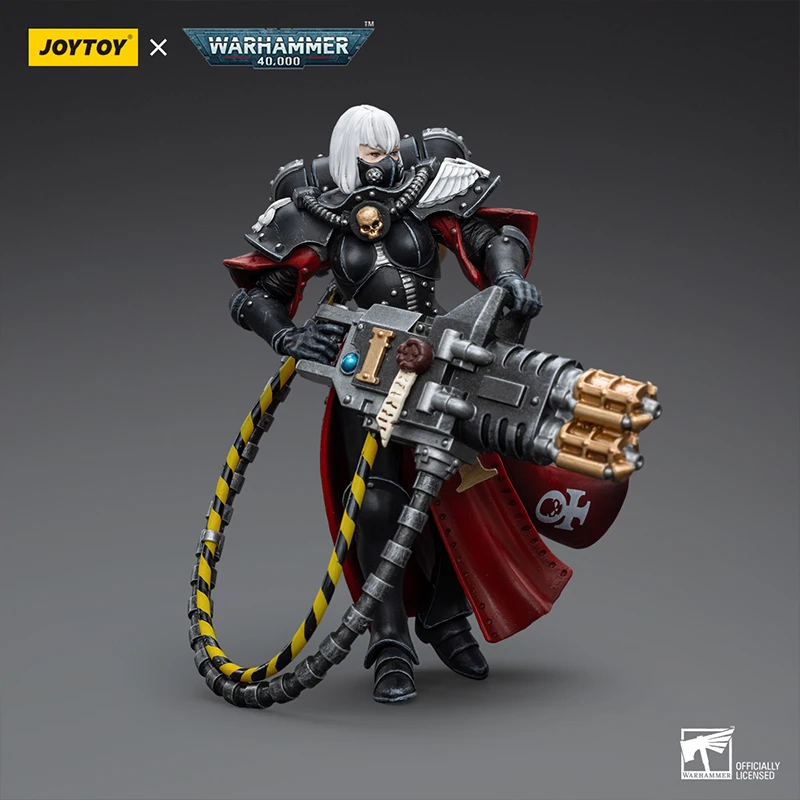 [IN STOCK]JOYTOY Warhammer 40k 1/18 Action Figures Anime10cm Adepta Sororitas Retributor with Heavy Flamer Collection Model Toy