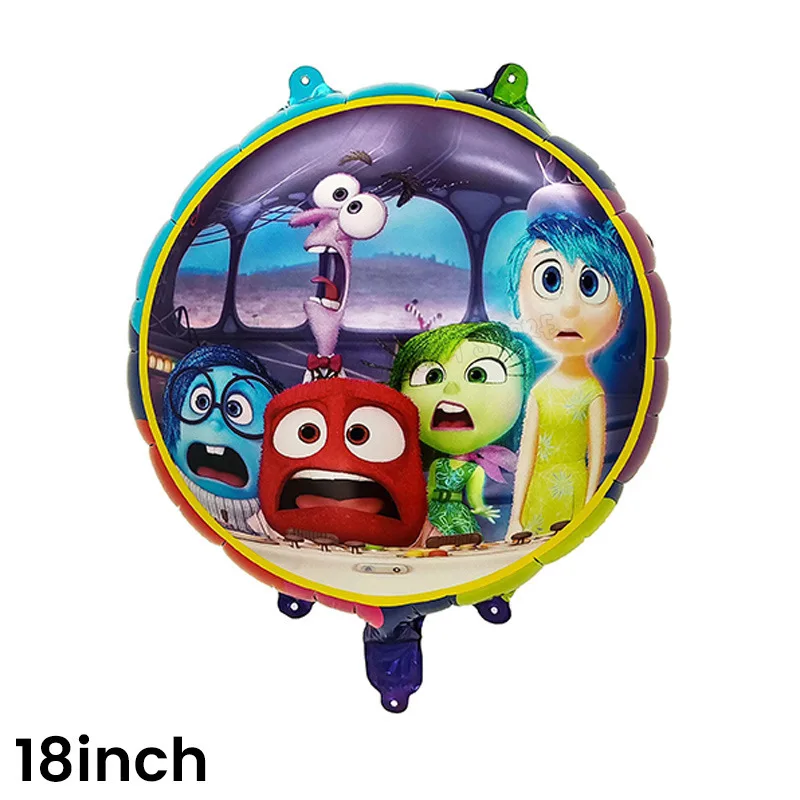 Inside Out Numbers Ballons Joy Anger Figure Birthday Balloons Party Decoration Baby Shower Ornaments Anime Room Decor Kids Gifts