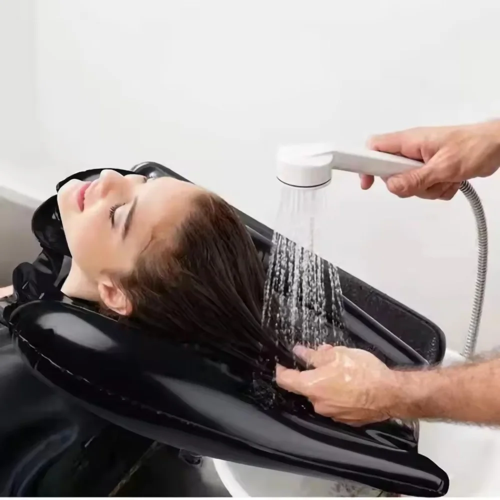 1pc PVC Inflatable Shampoo Basin Quickly Inflate Deflate Hair Washing Basin For Pregnant Women Elderly New Portable Shampoo Pad