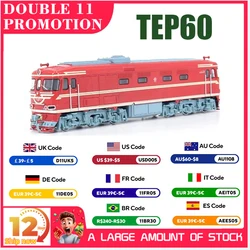 1/87 USSR 2nd Generation TEP60 Diesel Locomotive Die-cast Models Original Belarus And Lithuania Passenger Train Model JLKN007