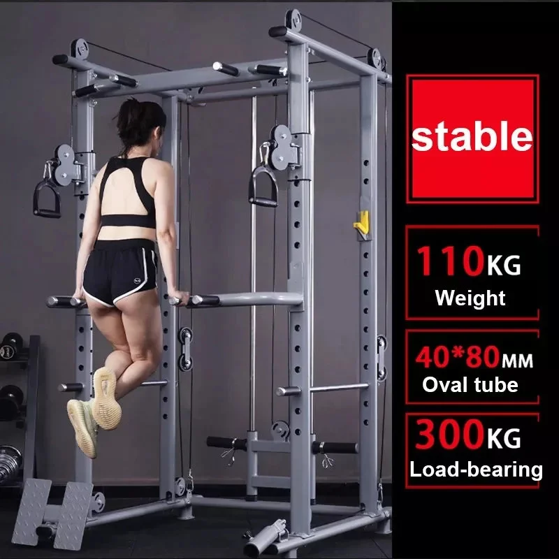 heavy duty strength trainer power cage home Free Weights workout equipment squat rack equipment